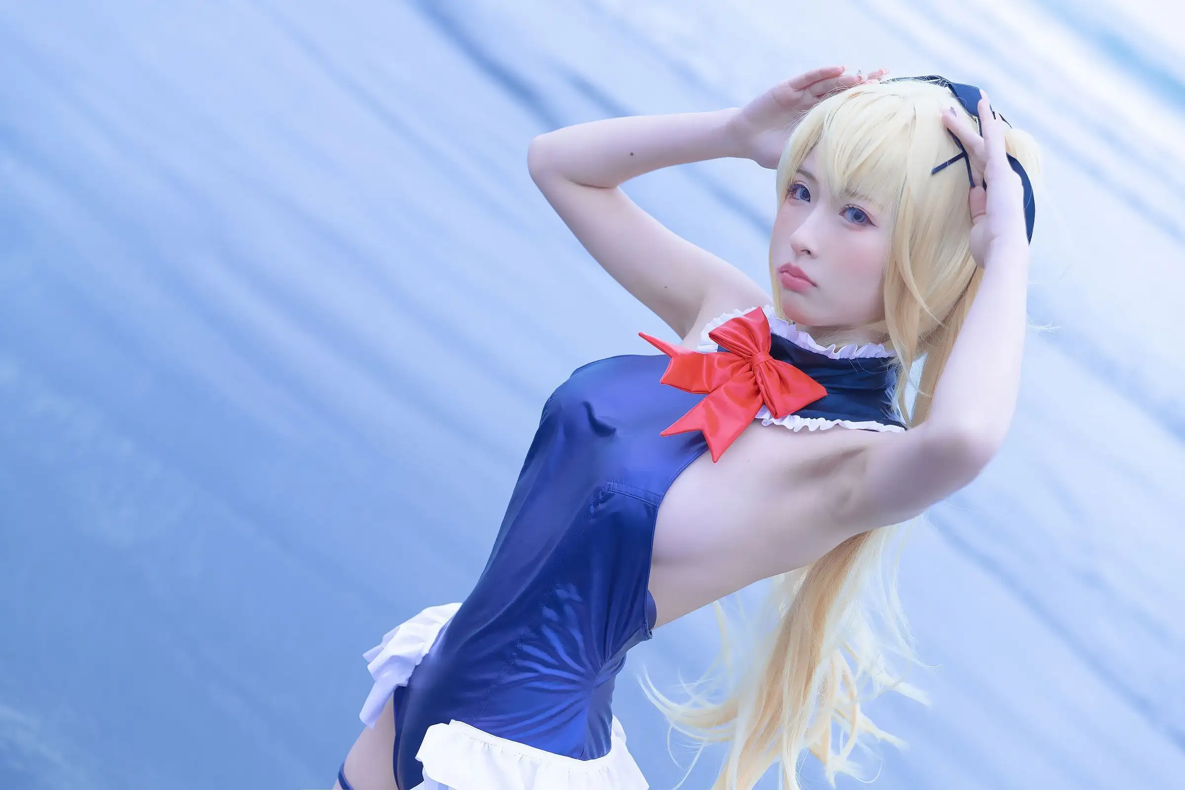 [清水由乃] NO.024 玛丽萝丝 蓝色泳衣