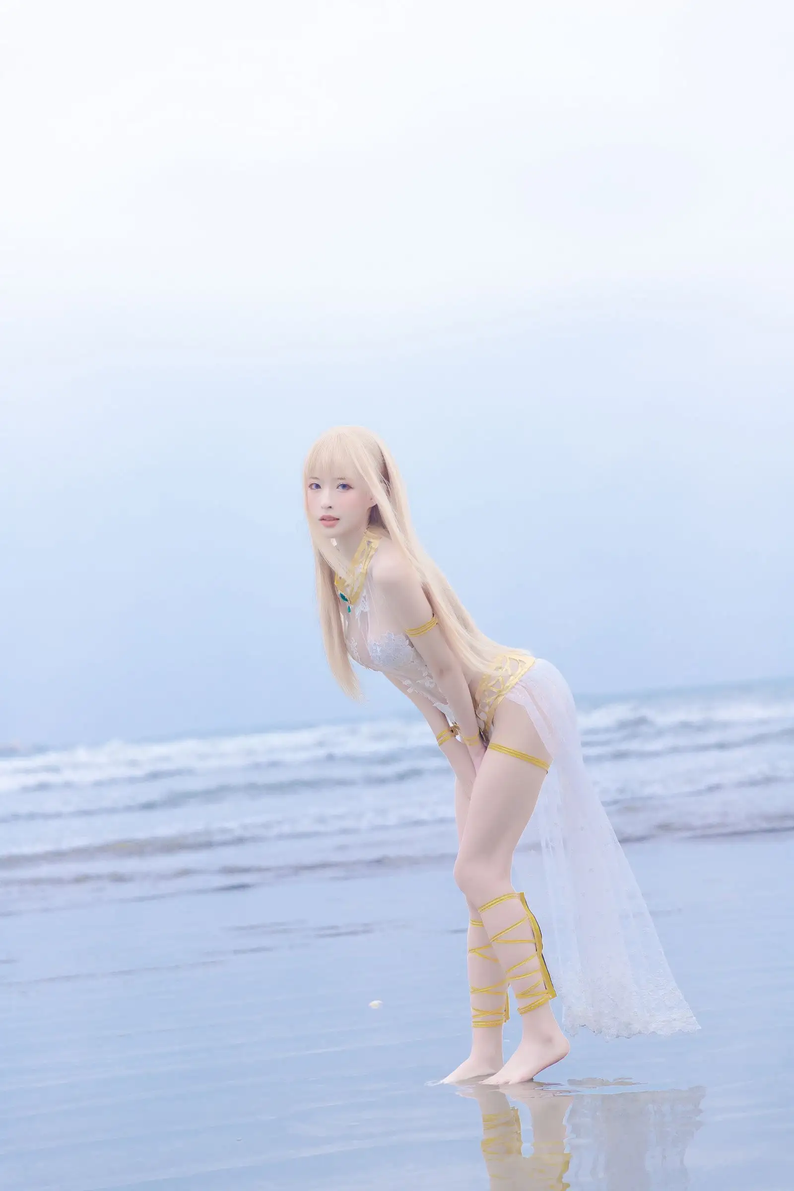 [清水由乃] NO.023 玛丽萝丝 白色泳衣