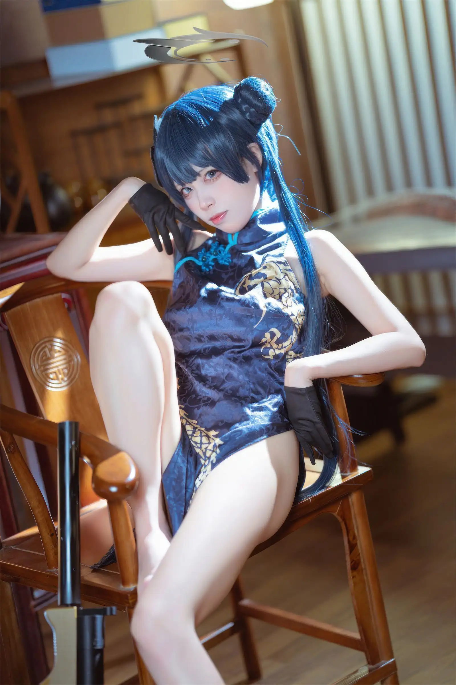 [是三不是世w] NO.031 碧蓝档案 妃咲旗袍