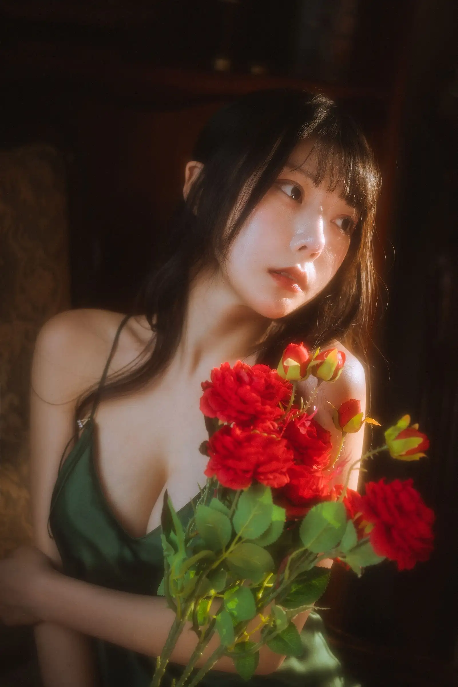 [香草喵露露] NO.046 杨枝甘露 绿色连衣裙