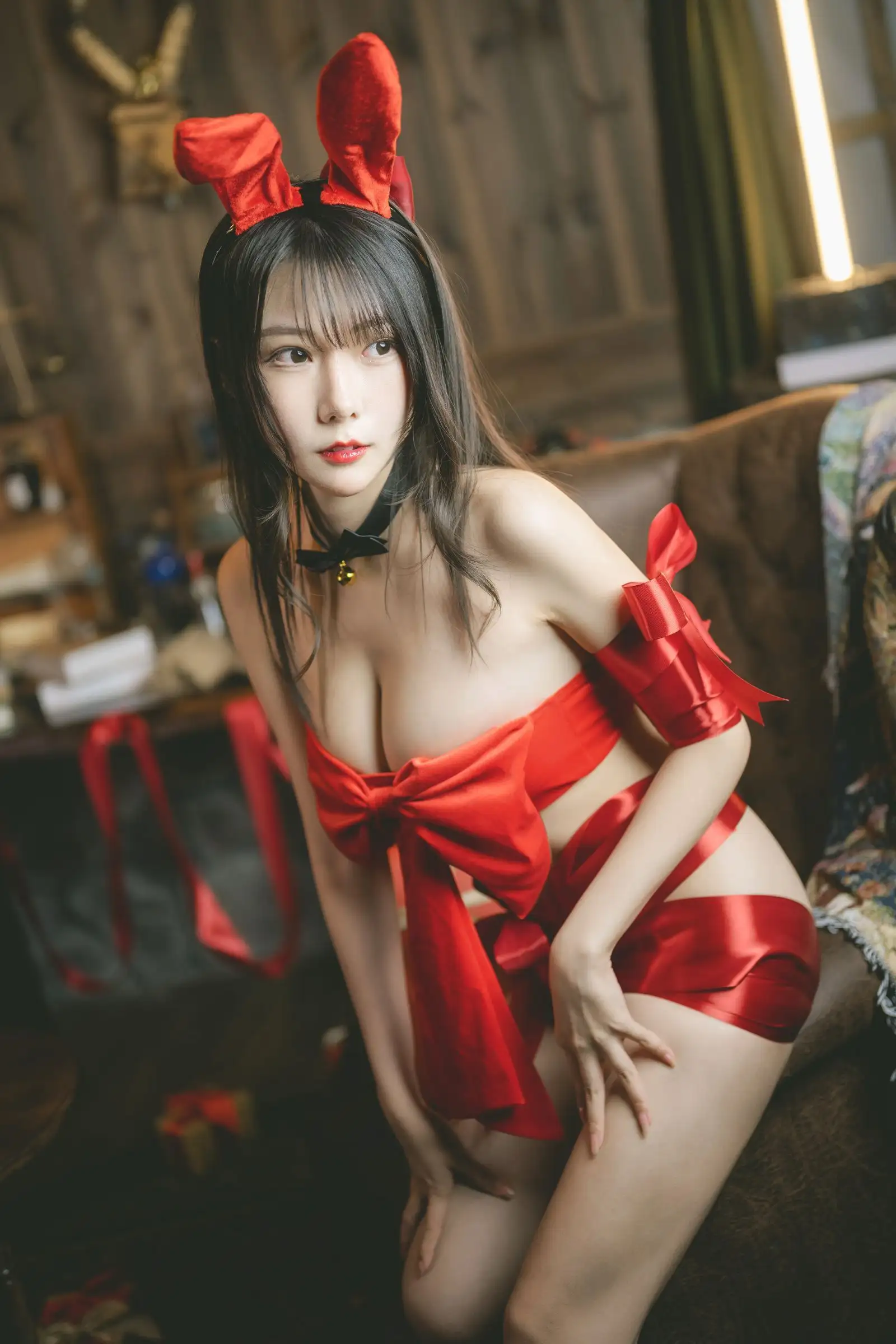 [香草喵露露] NO.042 杨枝甘露 红色丝带礼物