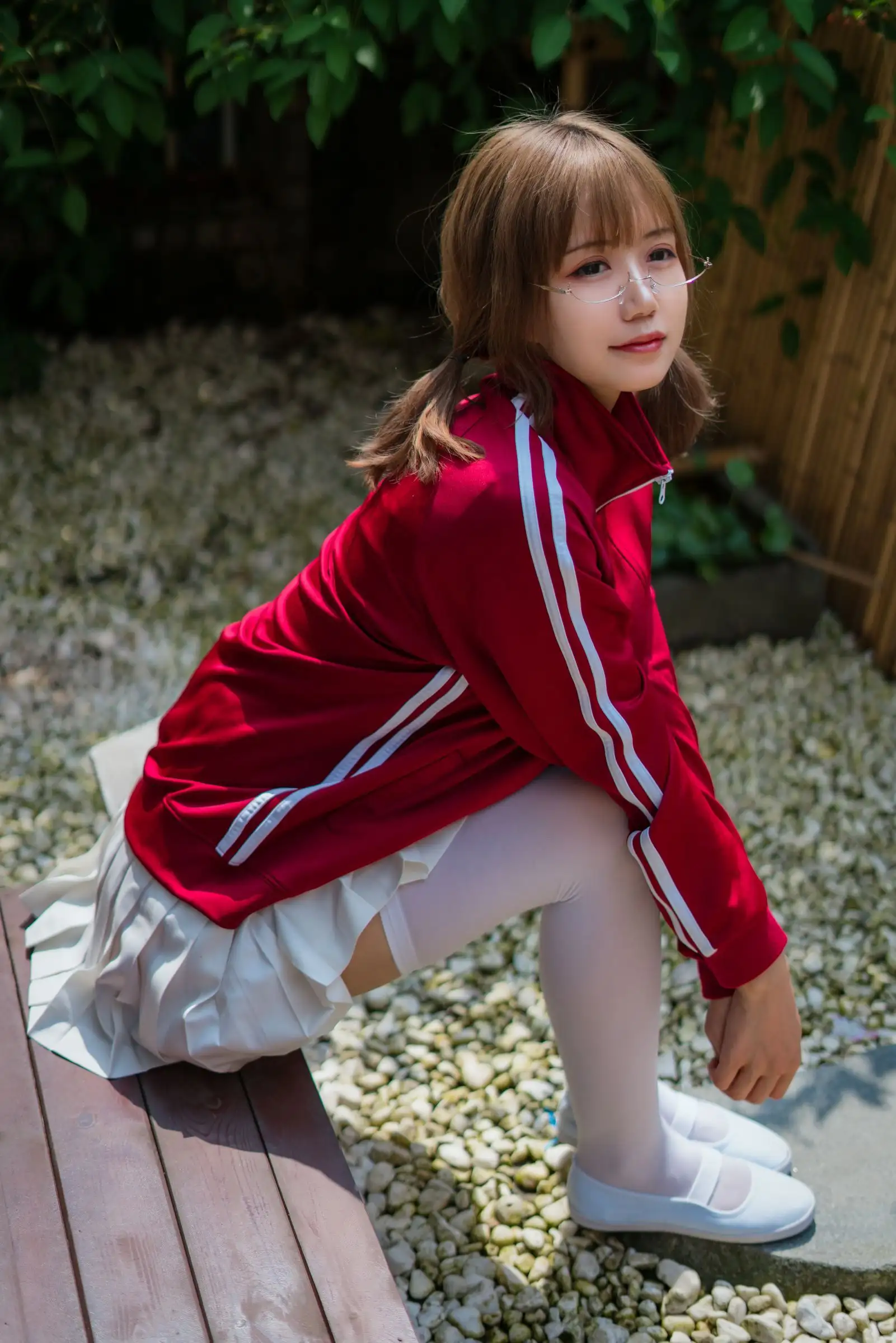 [小仓千代w] NO.005 红色体操服
