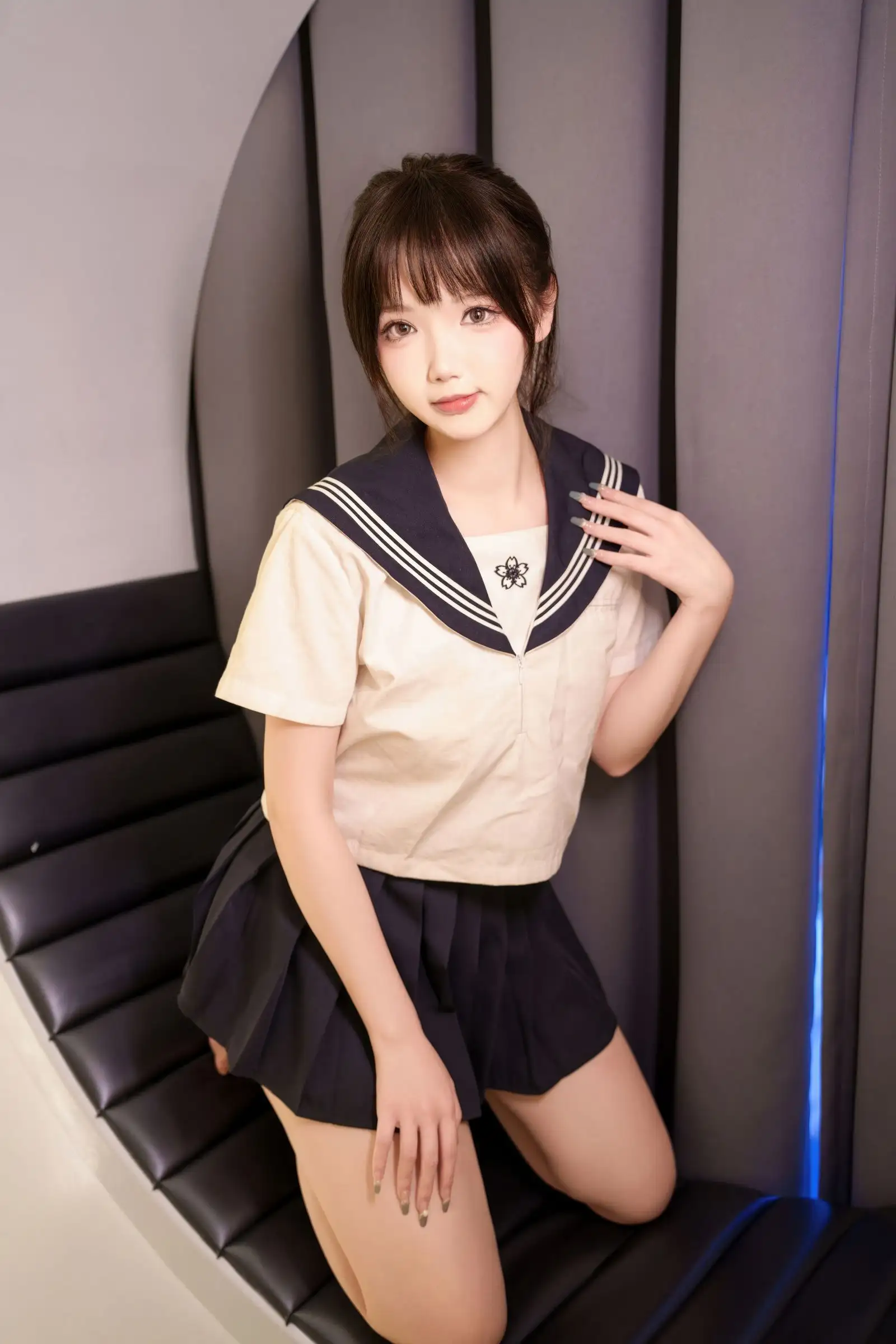 [雪晴Astra] NO.092 牛奶丝透明黏滑体操服