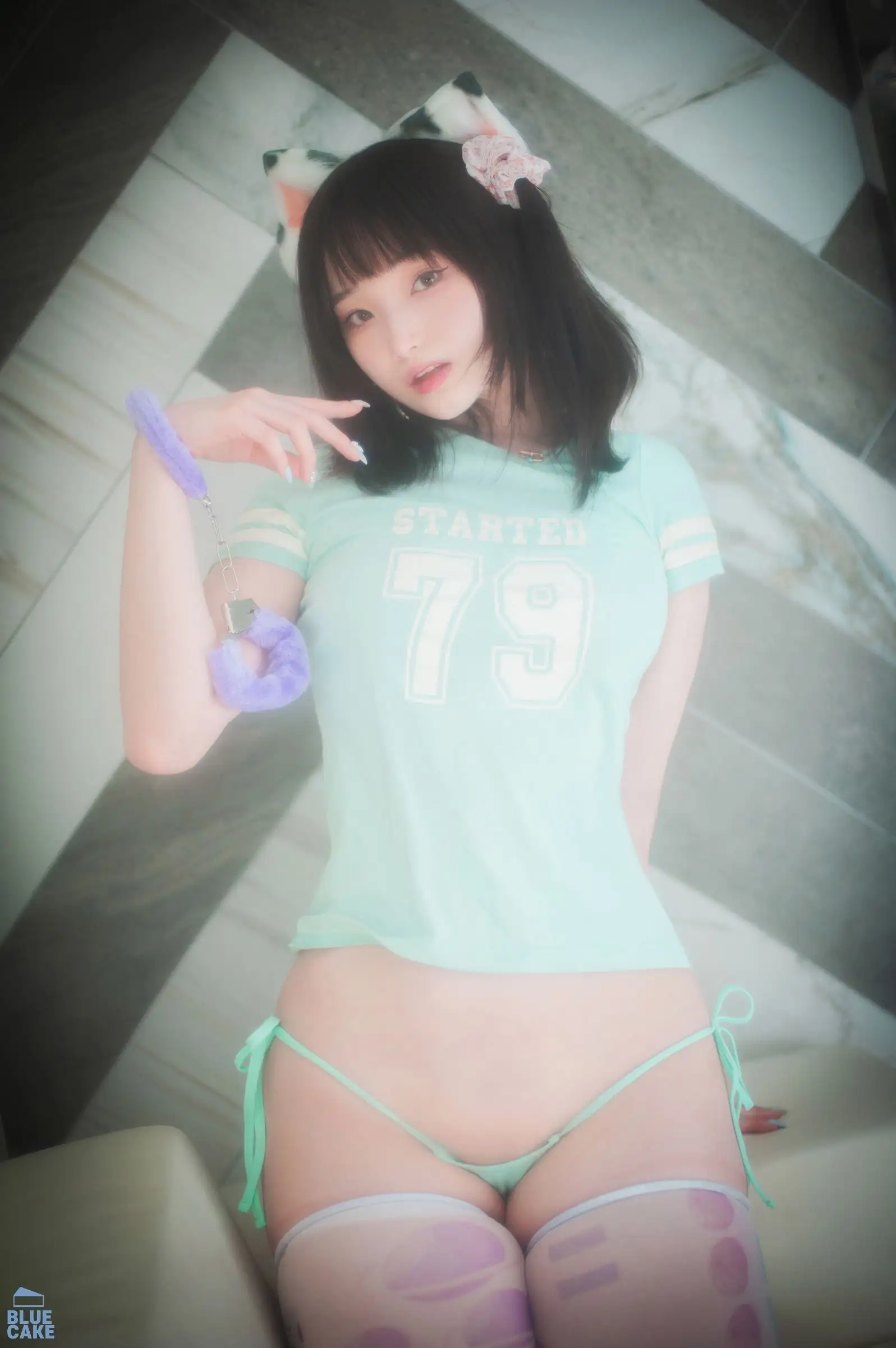 [BlueCake] Bambi – Naughty Cats Pink & Mint RED 02