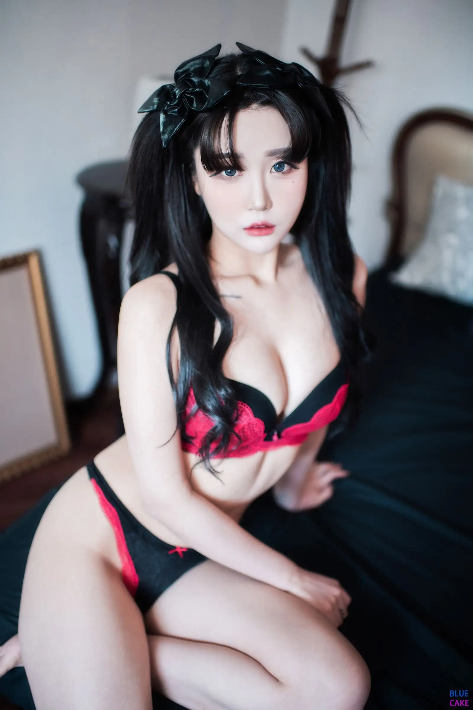 [BlueCake] Bomi & Zia – Fate Saber x Thosaka Rin – Lingerie.Ver